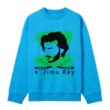 Stylish Fusion Boxy Sweatshirt - Turquoise men - Sweatshirts