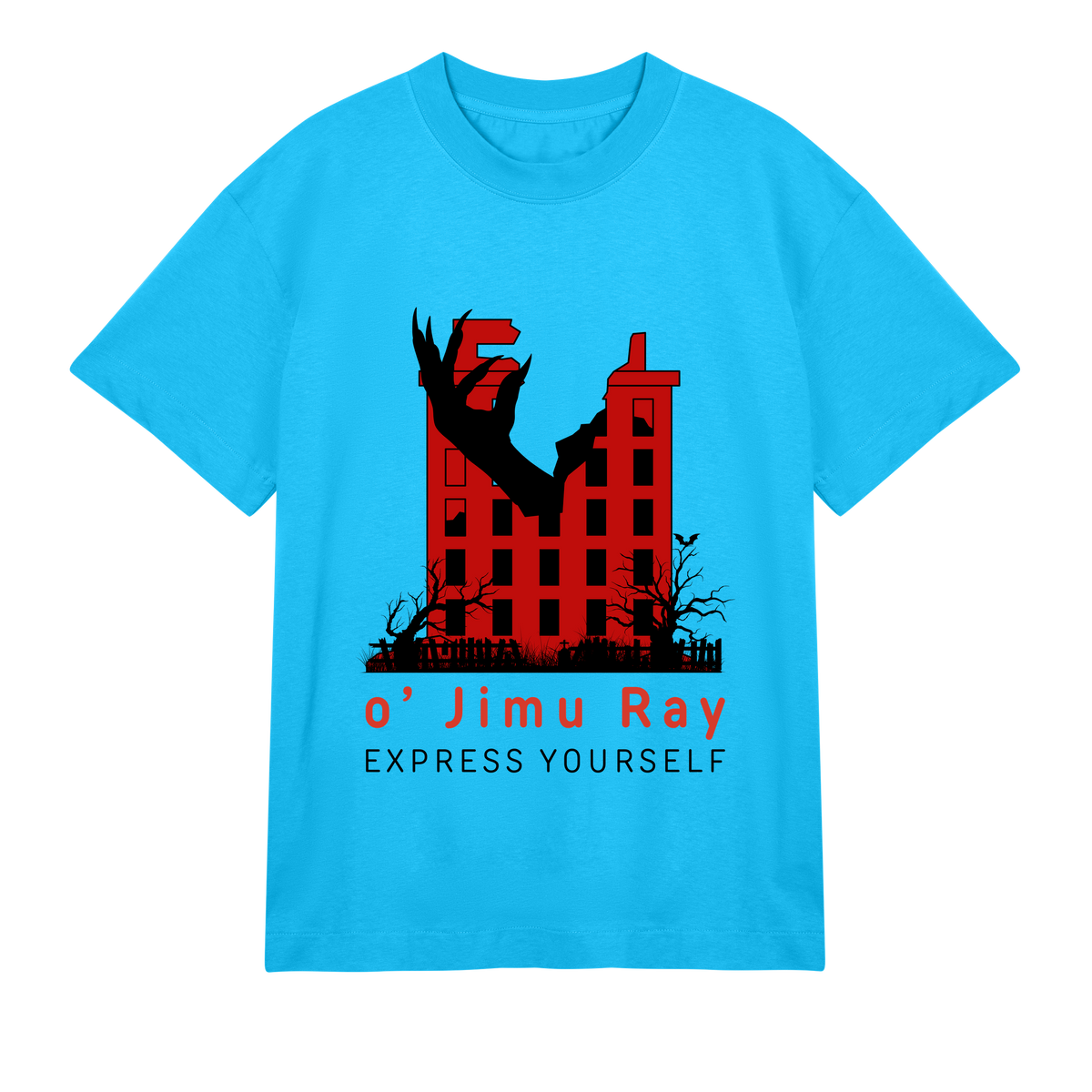 Ghostly City-scape Tee - Stand Out - Turquoise men - T-shirts