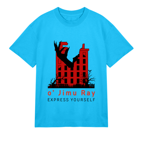 Ghostly City-scape Tee - Stand Out - Turquoise men - T-shirts