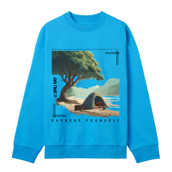 Forest Refuge - Discover Your Peace - Turquoise men - Sweatshirts