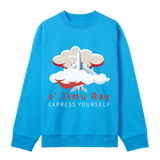 Cloud-Bound Comfort - Elevate Your Style - Turquoise men - Sweatshirts