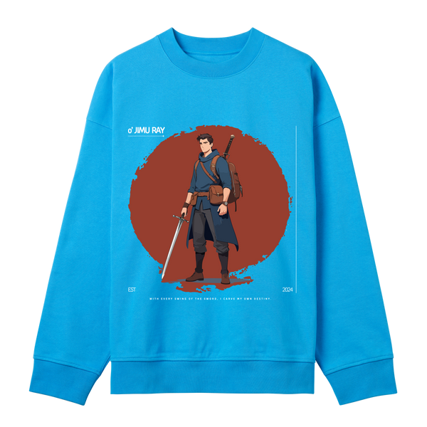 Warrior's Journey - Boxy Sweatshirt - Turquoise men - Sweatshirts