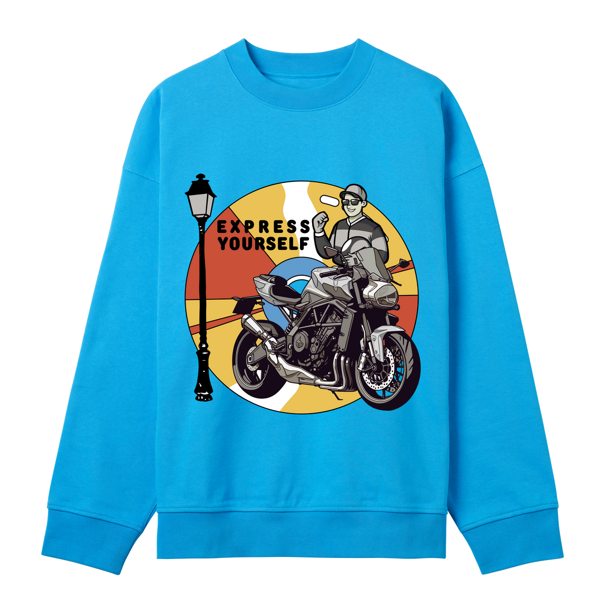 Motorcycle Mojo - Stand Out - Turquoise men - Sweatshirts