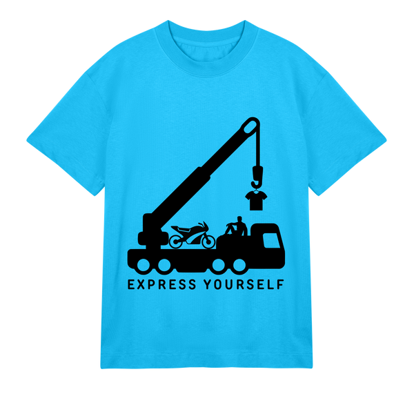 Freedom in Motion - Motorcycle Tee - Turquoise men - T-shirts