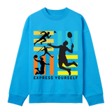 Energetic Play Boxy Hoodie - Turquoise men - Sweatshirts