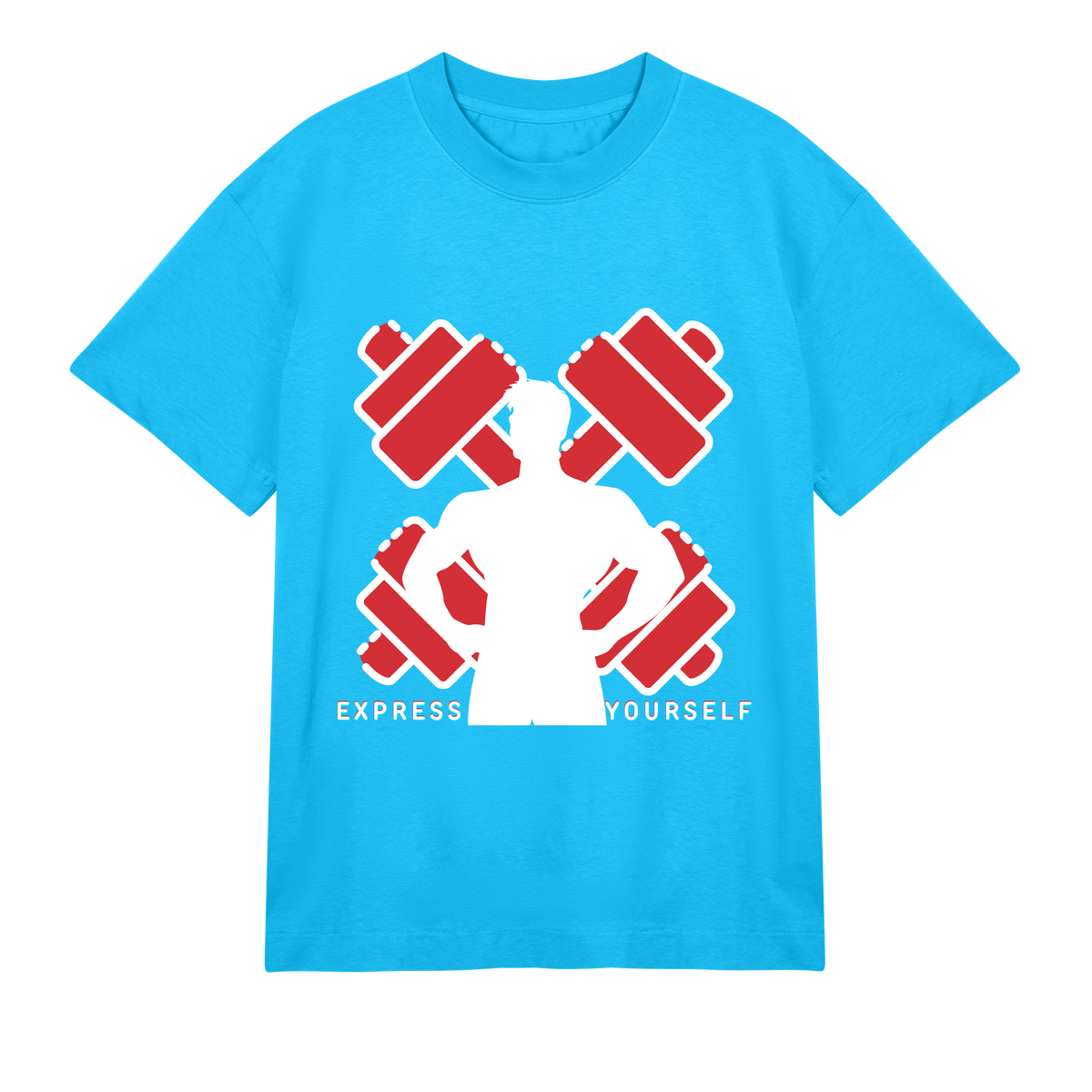 Expressive Style Tee - Turquoise men - T-shirts