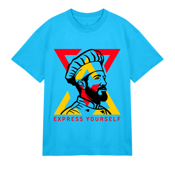 Powerful Warrior Tee - Bold Style - Turquoise men - T-Shirts