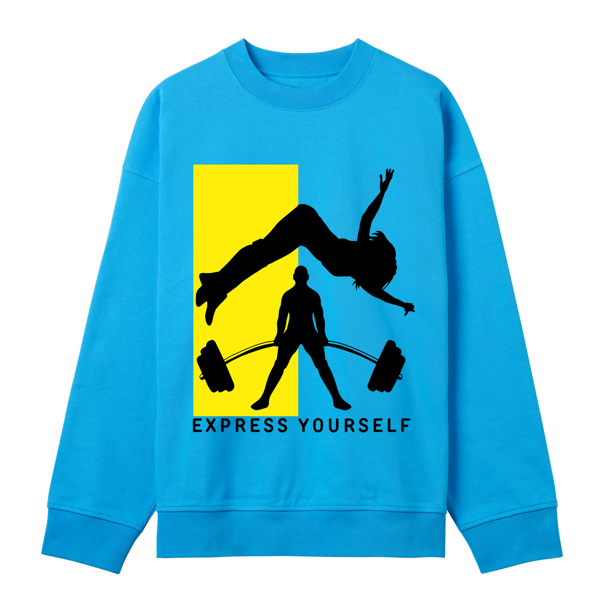 Lift with Power - Muscle Up - Turquoise men - Sweatshirts