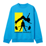 Lift with Power - Muscle Up - Turquoise men - Sweatshirts