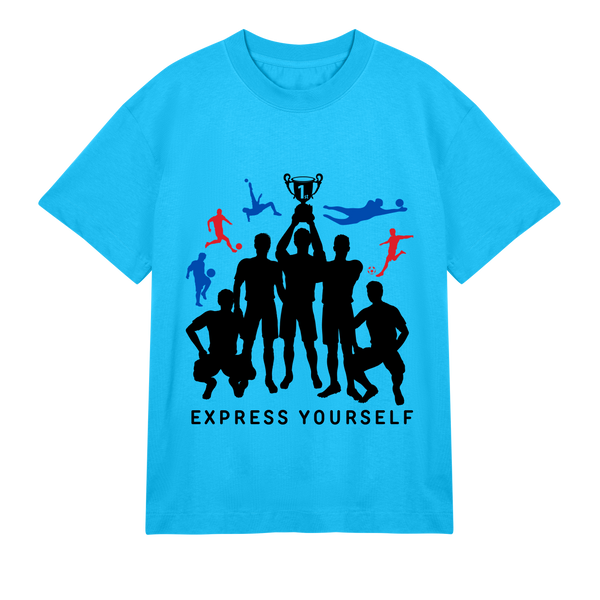 Soccer Stars - Bold and Dynamic - Turquoise men - T-shirts