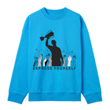 Victory Vibes - Express Yourself - Turquoise men - Sweatshirts