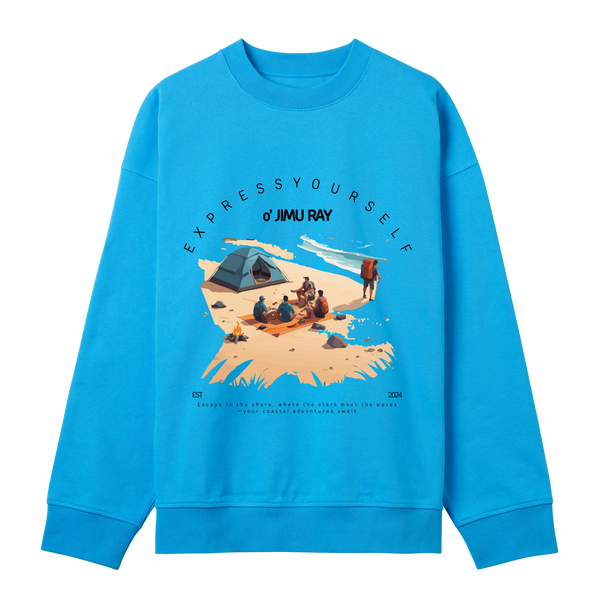 Camp Vibes - Express Yourself Outdoors - Turquoise men - Sweatshirts