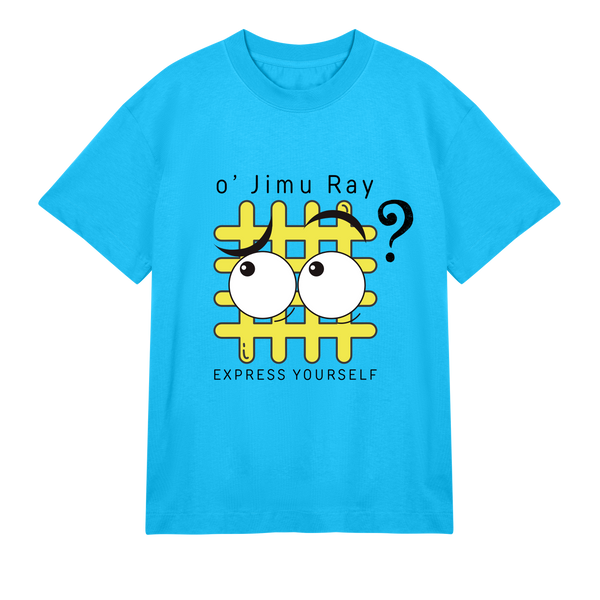 Bright & Curious - Whimsical Art Tee - Turquoise men - T-shirts