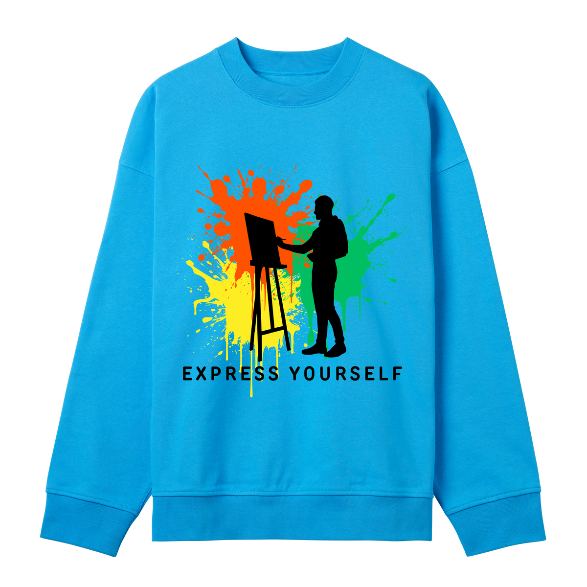 Painter’s Palette Sweatshirt - Turquoise men - Sweatshirts