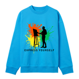 Painter’s Palette Sweatshirt - Turquoise men - Sweatshirts