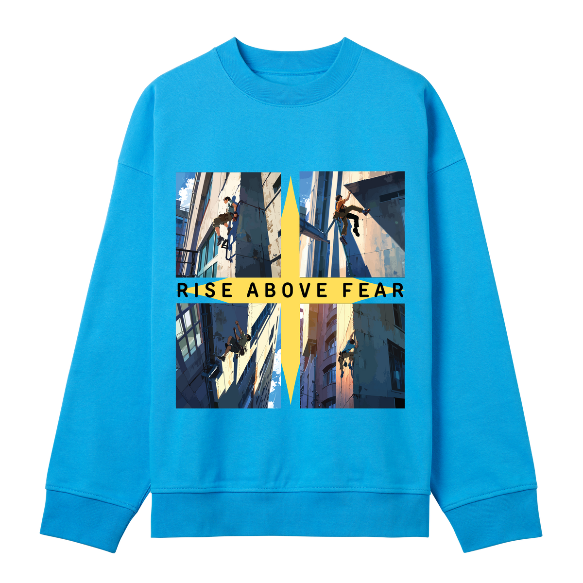 Scaling New Heights - Fearless Fashion - Turquoise men - Sweatshirts