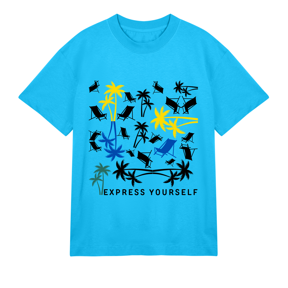 Island Dreaming - Coastal Art Tee - Turquoise men - T-shirts