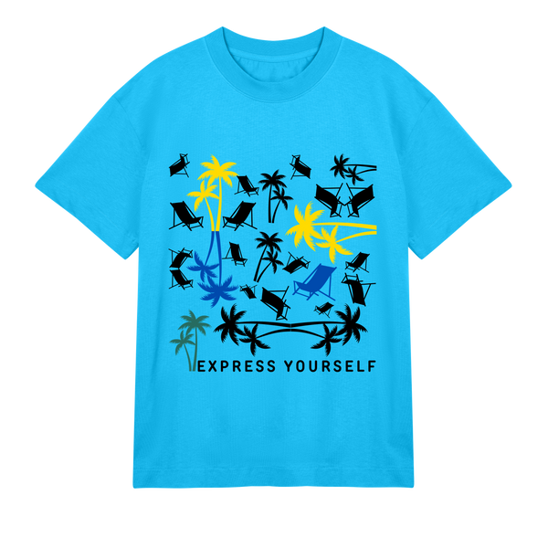 Island Dreaming - Coastal Art Tee - Turquoise men - T-shirts