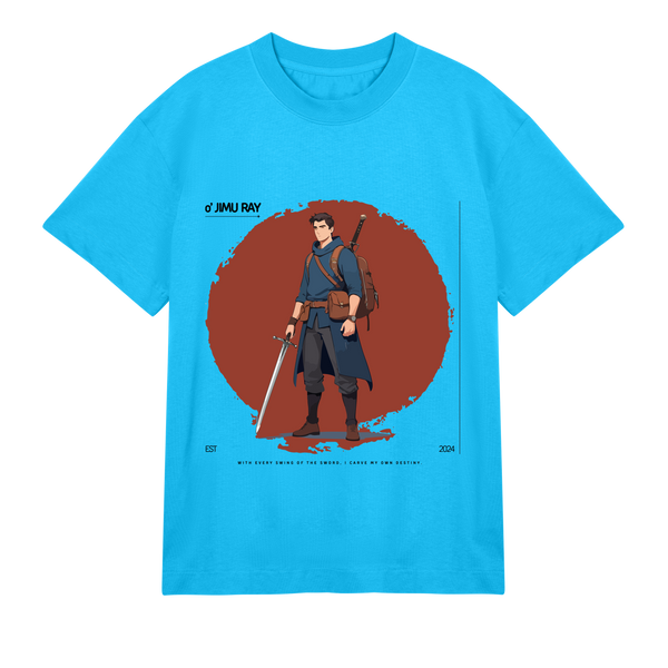 Blade & Backpack - Ready for Adventure - Turquoise men - T-Shirts