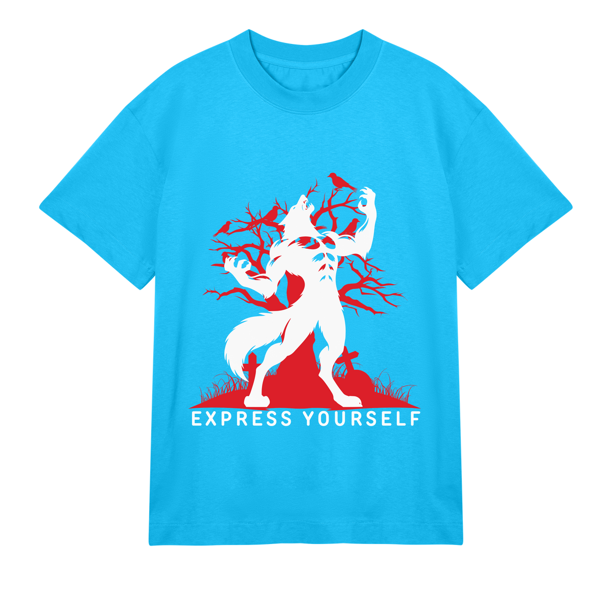 Gothic Shadows - Express Yourself - Turquoise men - T-shirts