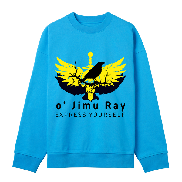 Raven Warrior - Bold Statement Sweatshirt - Turquoise men - Sweatshirts