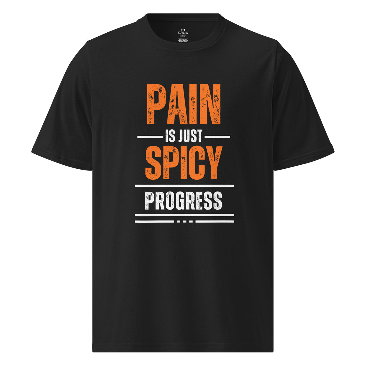 Spicy Progress Gym Tee – Gift for Gym Lovers - Black - T-Shirt