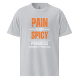 Spicy Progress Gym Tee – Gift for Gym Lovers - Grey - T-Shirt