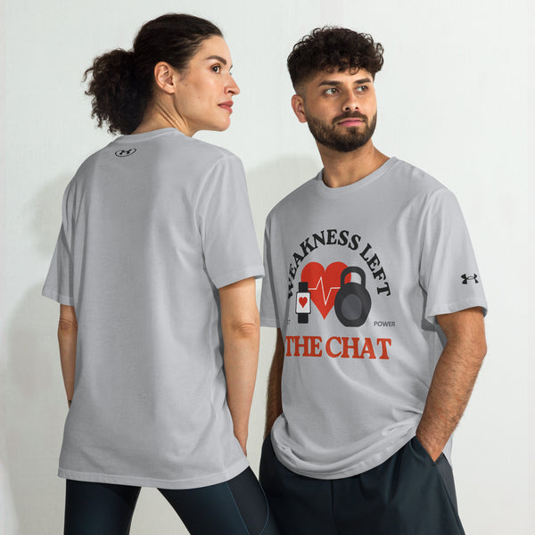 Weakness Left the Chat Tee for Gym Lovers - - T-Shirt