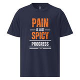 Spicy Progress Gym Tee – Gift for Gym Lovers - Navy - T-Shirt