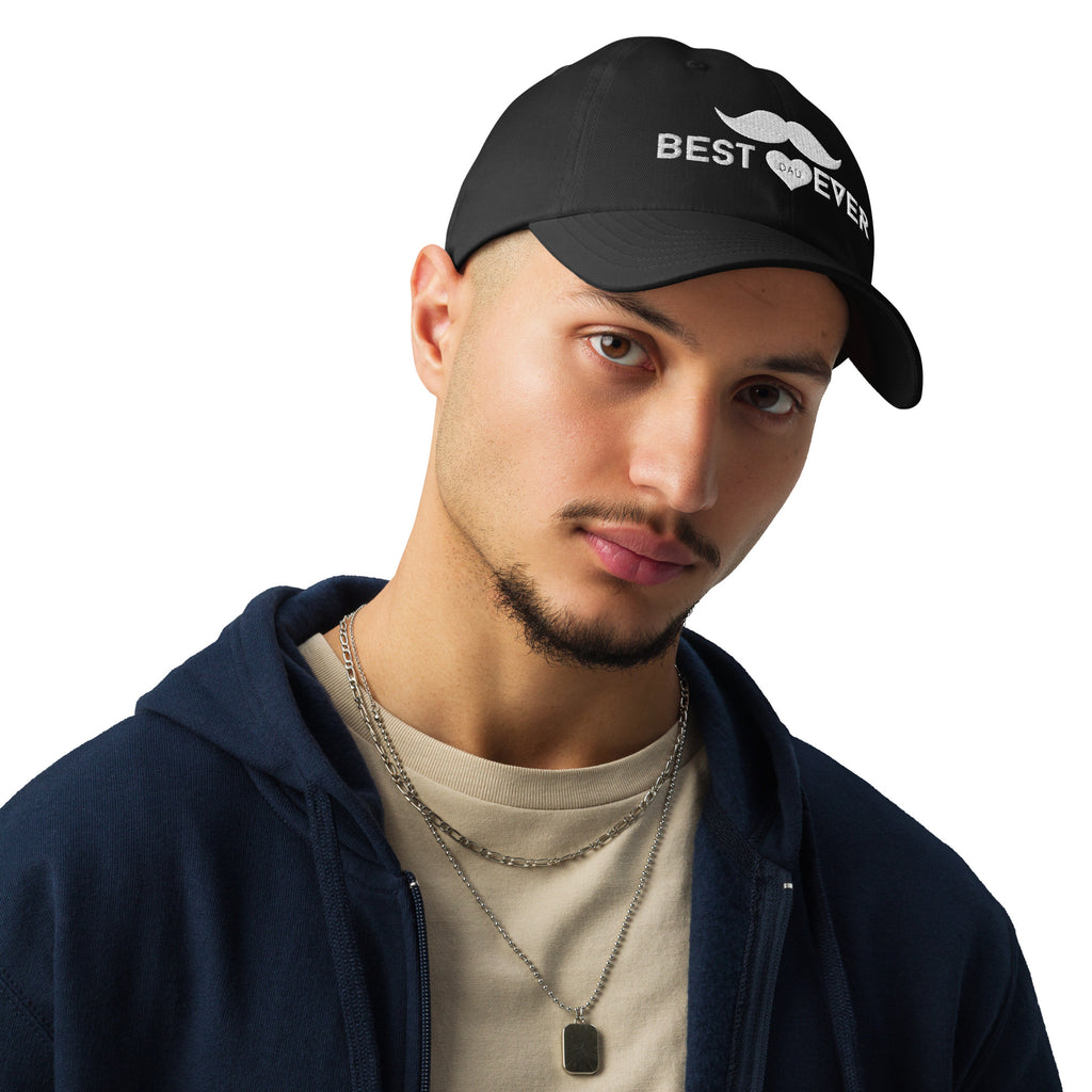 Mustache Magic - Best Dad Hat - Black - Hats