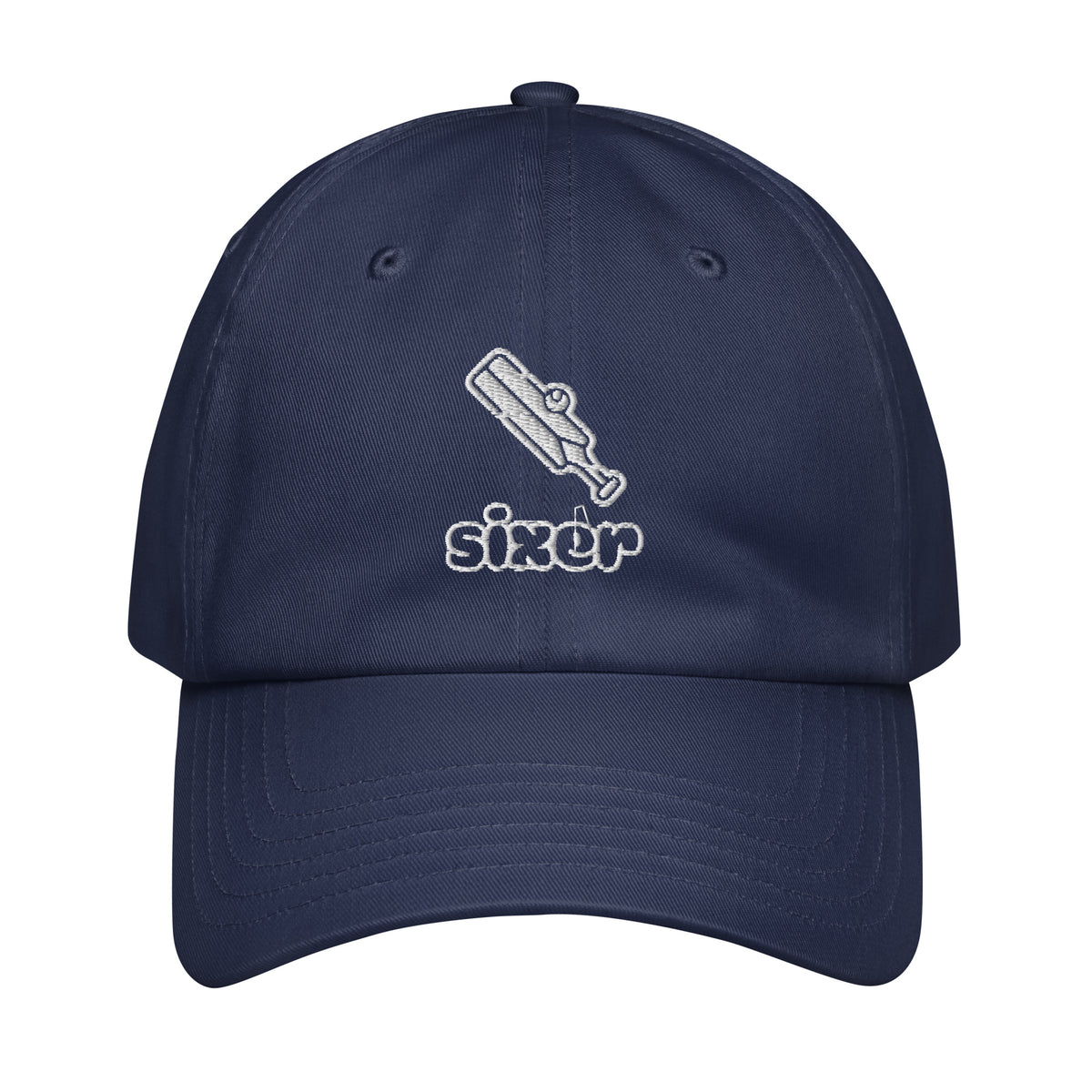 Cricket Sixer - Dynamic Dad Hat - Navy - Hats