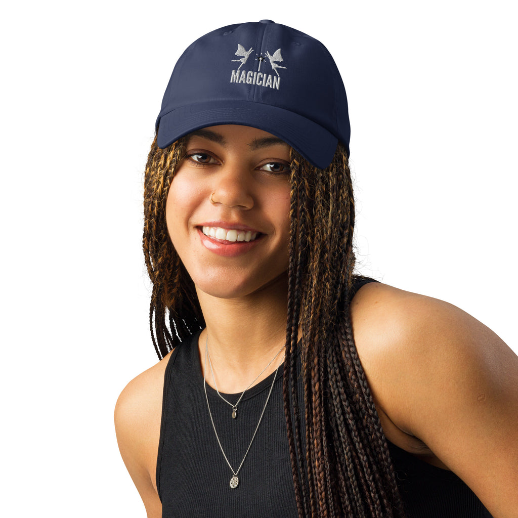 Fantasy Flair - Magician Dad Hat - Navy - Hats