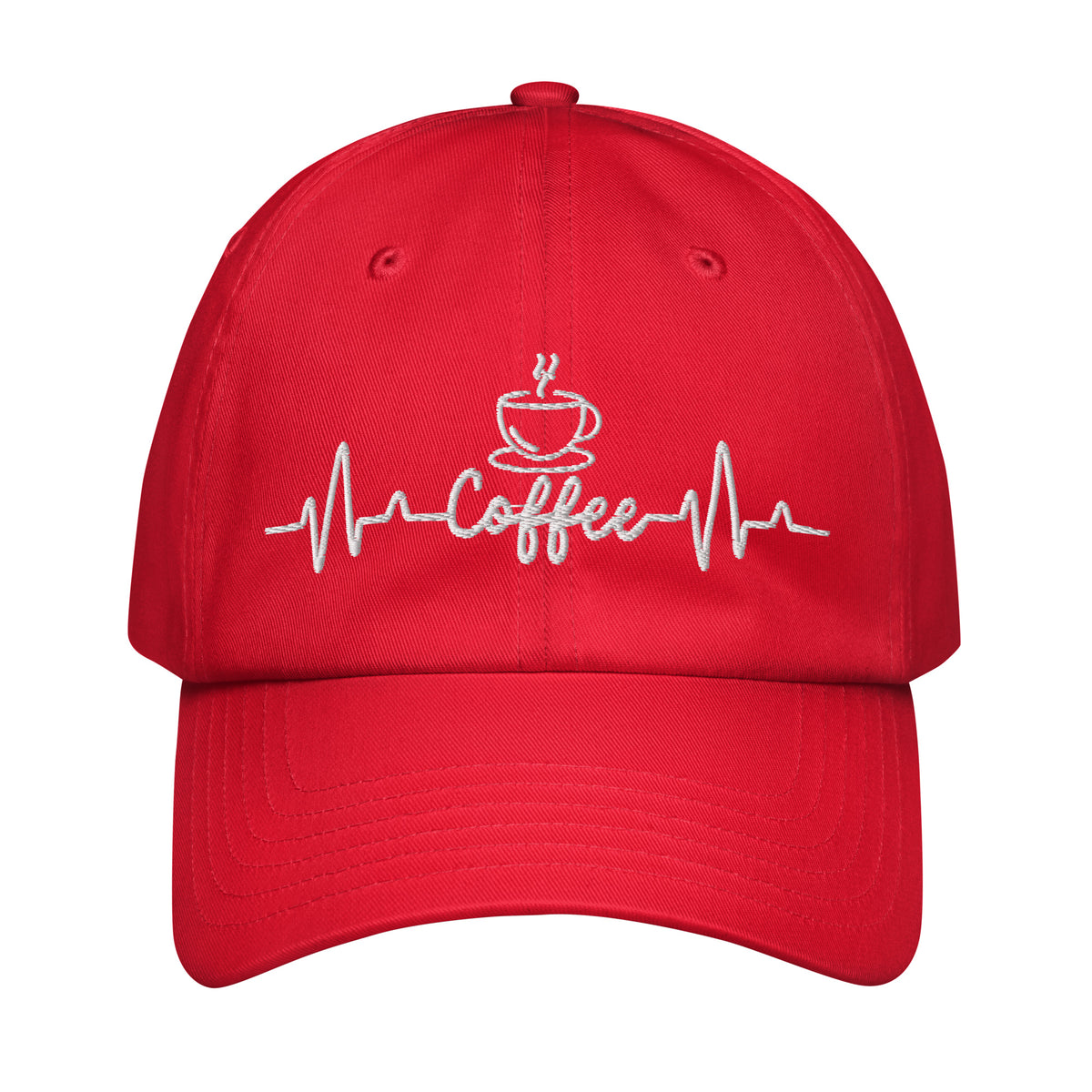 Heartbeats and Coffee - Essential Hat - Red - Hats