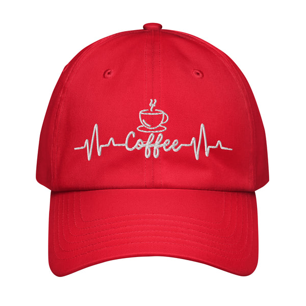 Heartbeats and Coffee - Essential Hat - Red - Hats