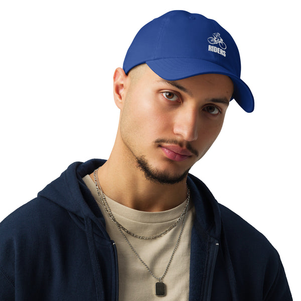 Pedal Power - Minimalist Cycling Dad Hat - Royal Blue - Hats