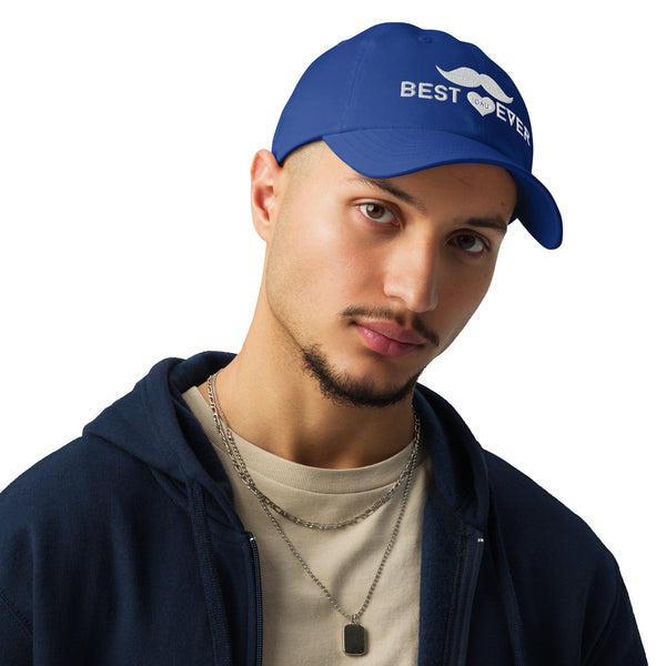 Mustache Magic - Best Dad Hat - Royal Blue - Hats