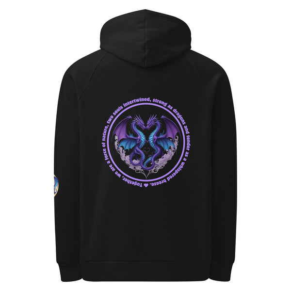 Dragon's Embrace - Mythical Hoodie Design - Black - Hoodies