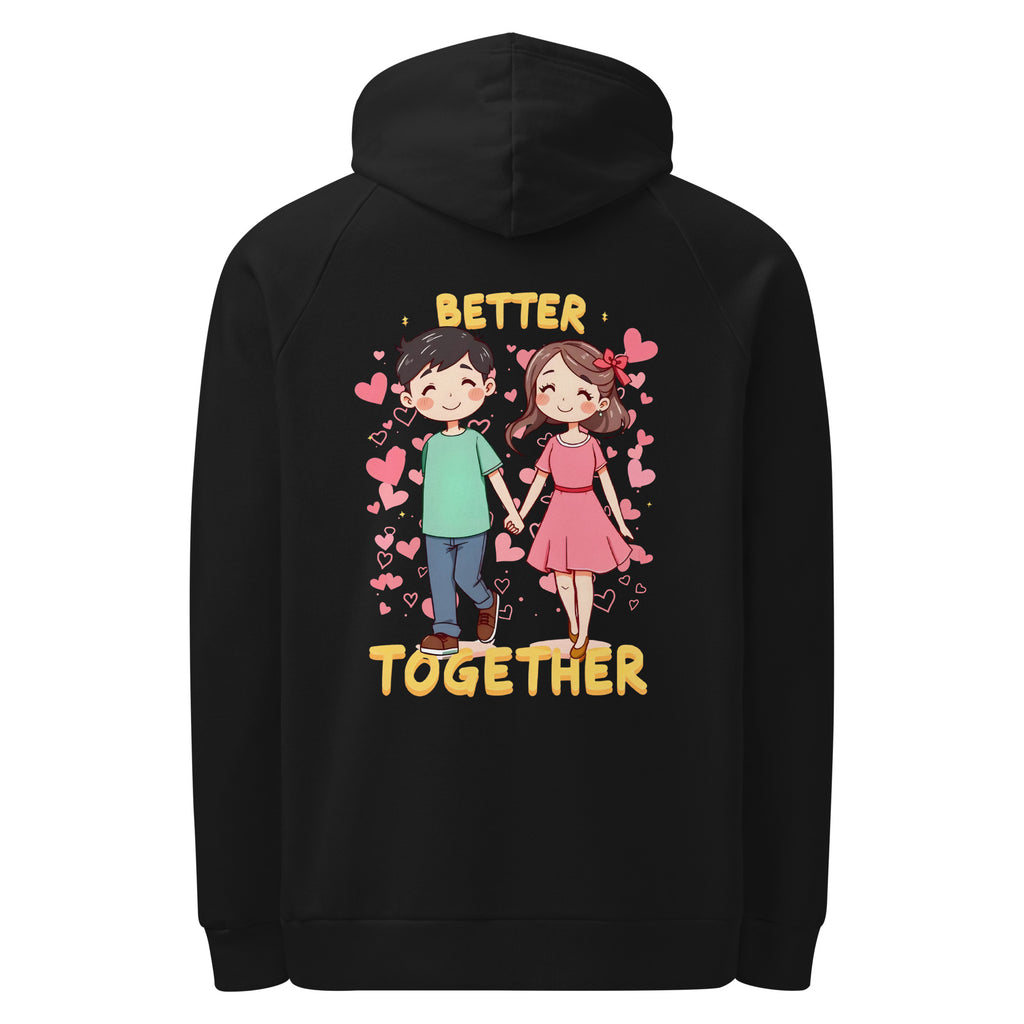 Better Together - Heartwarming Couple's Hoodie - Black - Hoodies