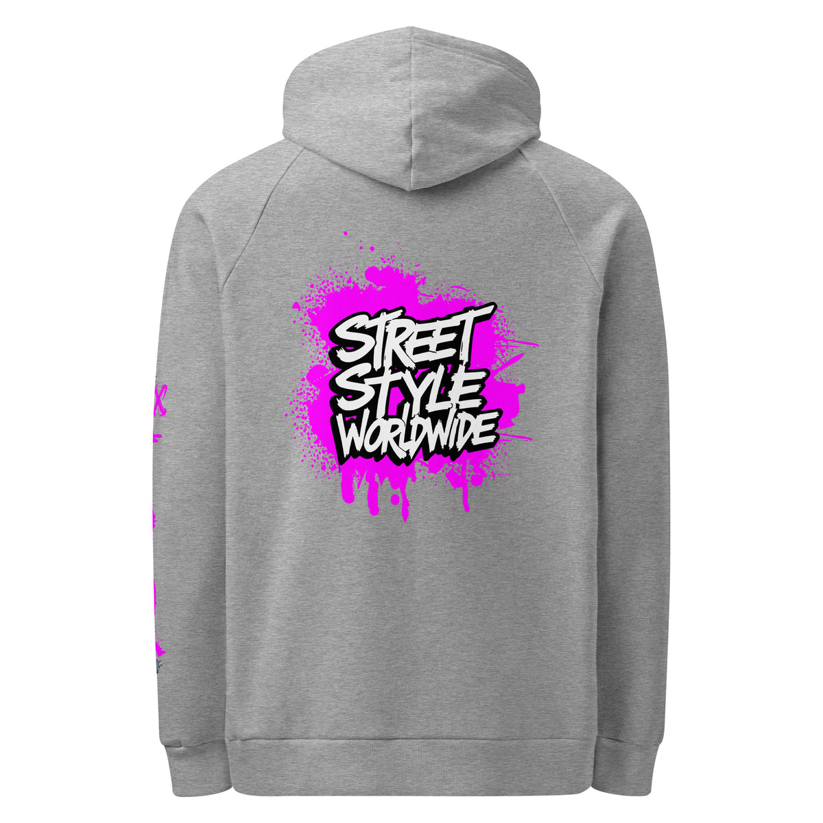 Worldwide Street Style - Graffiti Hoodie - Grey - Hoodies