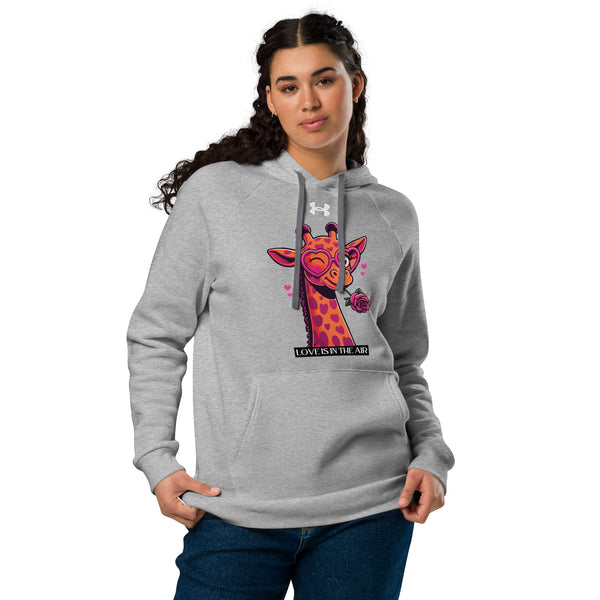 Heartfelt Giraffe - Love is in the Air - Grey - Hoodies