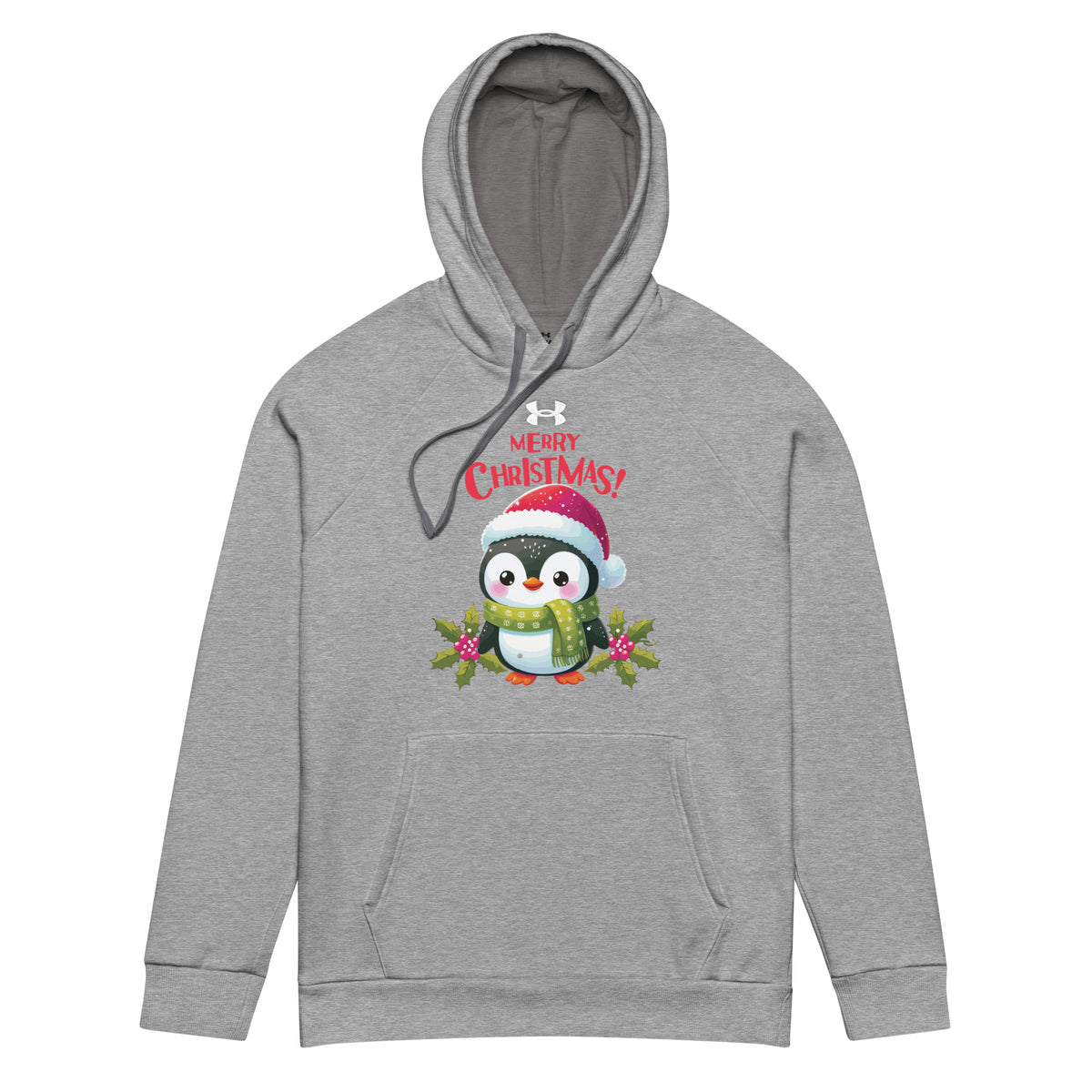 Holiday Hugs Hoodie - A Penguin's Merry Embrace - - Hoodies