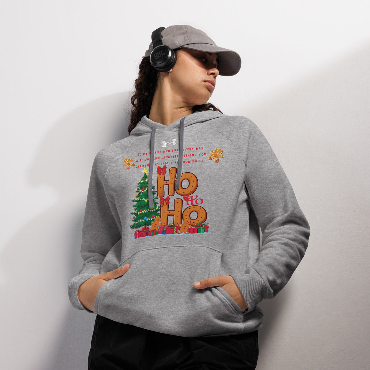 Ho Ho Ho - Celebrate the Season in Style - Grey - Hoodies