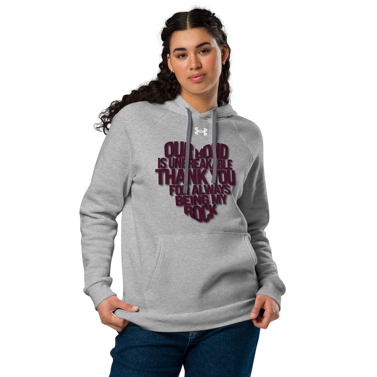 My Rock, My Comfort - Enduring Love Hoodie - Grey - Hoodies