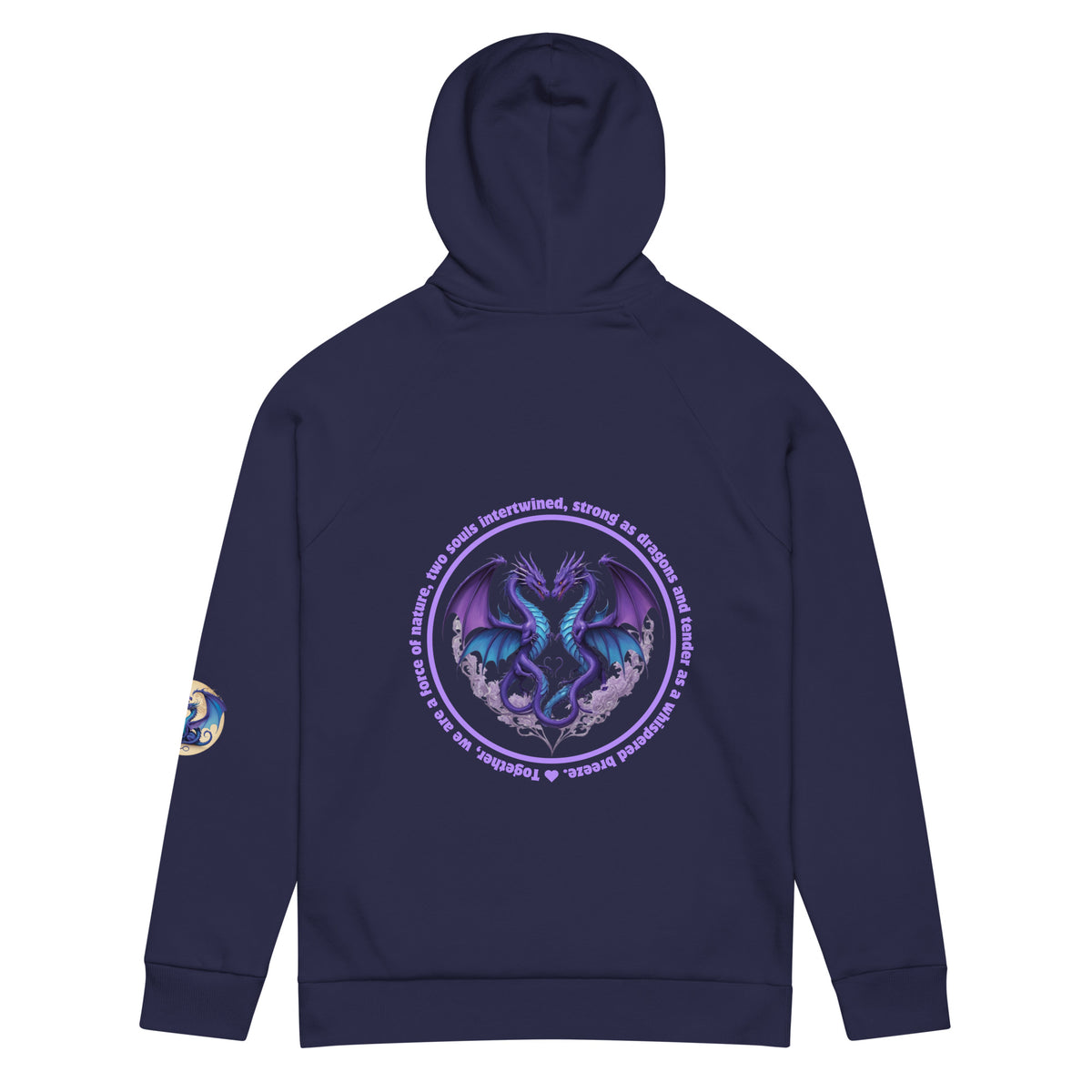 Dragon's Embrace - Mythical Hoodie Design - - Hoodies