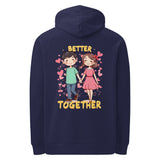 Better Together - Heartwarming Couple's Hoodie - Navy - Hoodies