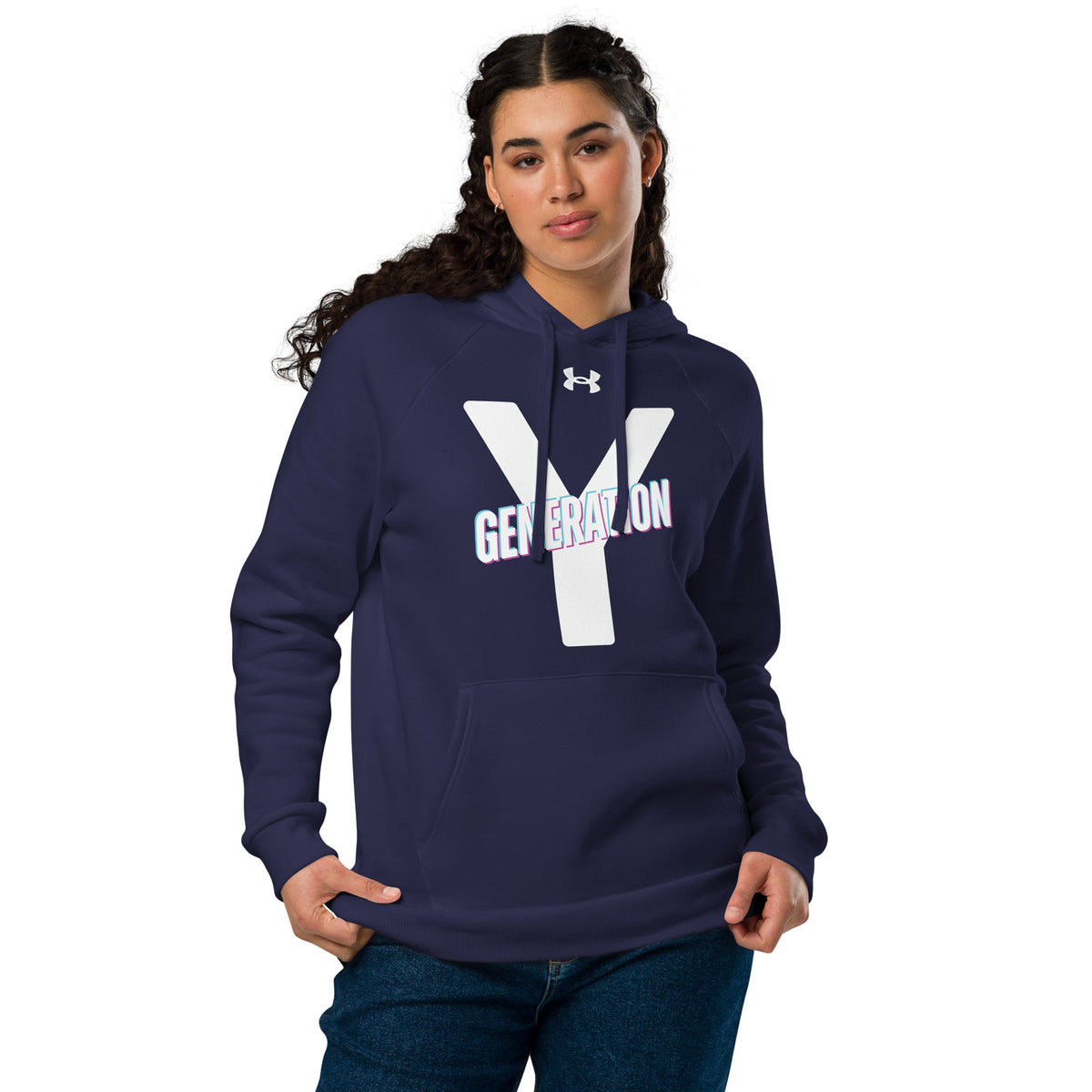 The Future Is Millennial - Bold & Modern Gen Y Design - Navy - Hoodies