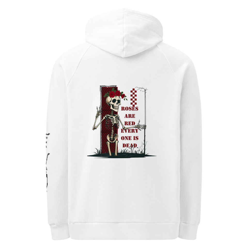 Life & Death - Whimsical Skeleton Hoodie - White - Hoodies