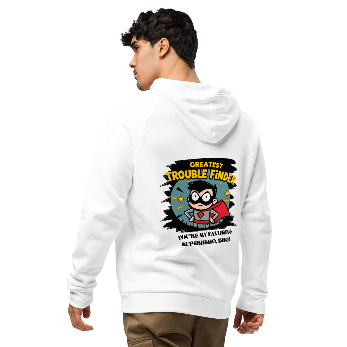 Greatest Trouble Finder - Superhero Style Hoodie - - Hoodies