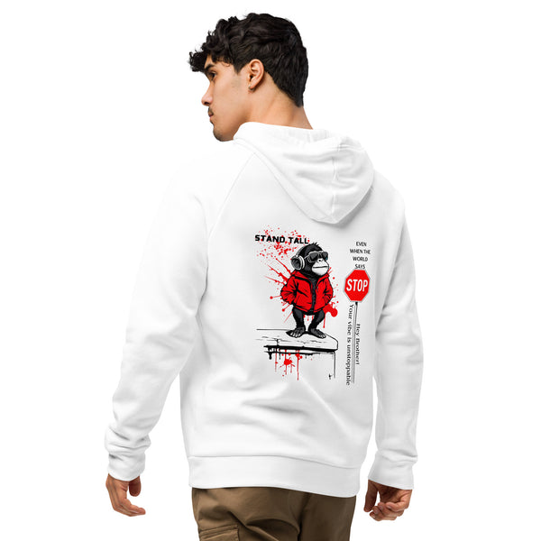 Urban Jungle King - Red Jacket Chimp Hoodie - - Hoodies