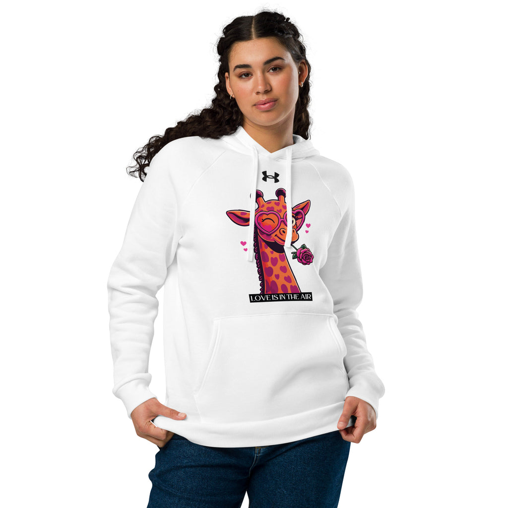 Heartfelt Giraffe - Love is in the Air - White - Hoodies